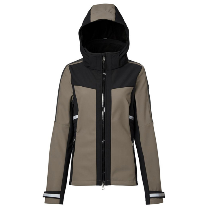 Veste d’Équitation Jen Softshell Beige/Noir dans le groupe Vêtements d'équitation / Manteaux & Vestes / Vestes d'équitation chez Equinest (3445010003BE)