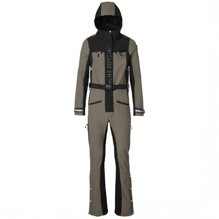 Overall Jen Softshell Beige/Noir dans le groupe Vêtements d'équitation / Combinaisons d'équitation chez Equinest (3446010003BE)