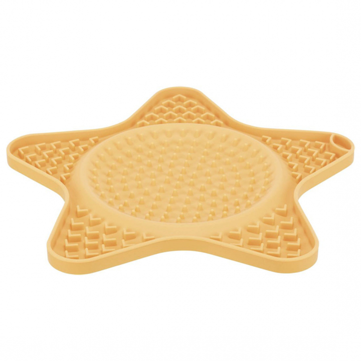 Plaque à lécher et à grignoter Étoile Jaune dans le groupe Chien / Jouets pour chien / Jouets d'activité chez Equinest (34982YE)