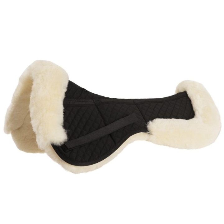 Amortisseur de correction avec bord Sheepskin Dressage Noir dans le groupe Équipement cheval / Pads / Amortisseur cheval chez Equinest (351214BA_r)