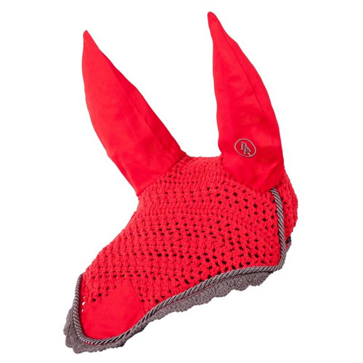 Bonnets de Compétition Rouge/Gris dans le groupe Équipement cheval / Bonnet cheval chez Equinest (374002RE)