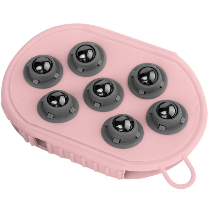 Brosse de pansage Massage Rose dans le groupe Produits de soins / Brosses et étrilles / Gants de toilettage chez Equinest (3827632PI)