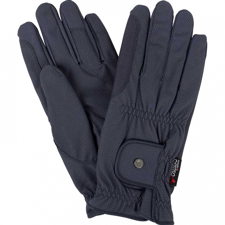 Gants d'équitation Elite Bleu Marine dans le groupe Vêtements d'équitation / Gants chez Equinest (39101001Ma_r)