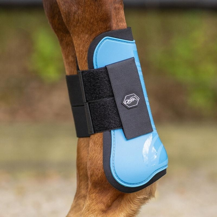 Guêtres ouvertes en Néoprène Bleu dans le groupe Équipement cheval / Protections des Membres / Guêtres ouvertes chez Equinest (4033BLUE)
