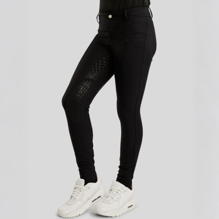 Culotte d'équitation Enfant/Junior Crystals Full Grip Noir dans le groupe Vêtements d'équitation / Pantalons d'équitation / Culottes d'équitation chez Equinest (404643128BA_r)