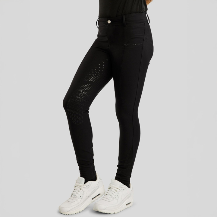 Culotte d'équitation Enfant/Junior Crystals Full Grip Noir dans le groupe Vêtements d'équitation / Pantalons d'équitation / Culottes d'équitation chez Equinest (404643128BA_r)