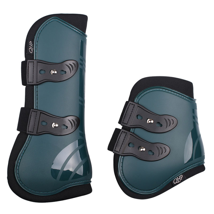 Guêtres ouvertes Quick Pin 4-pack Vert Foncé dans le groupe Équipement cheval / Protections des Membres / Guêtres ouvertes chez Equinest (4077DGR3DGN_r)