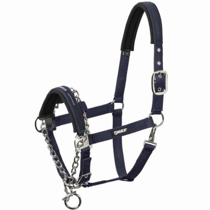 Licol Control Pin Buckle Bleu Marine dans le groupe Équipement cheval / Licols / Longes en tissu et en nylon chez Equinest (41200081NA_r)
