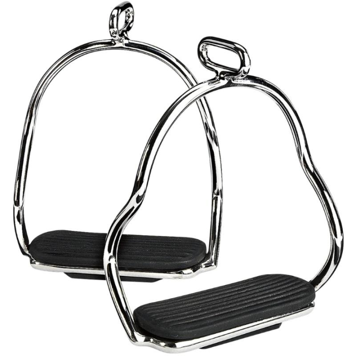 Étrier islandais homme avec Insert Caoutchouc Argent dans le groupe Équipement cheval / Étrier d'équitation chez Equinest (413802SI)