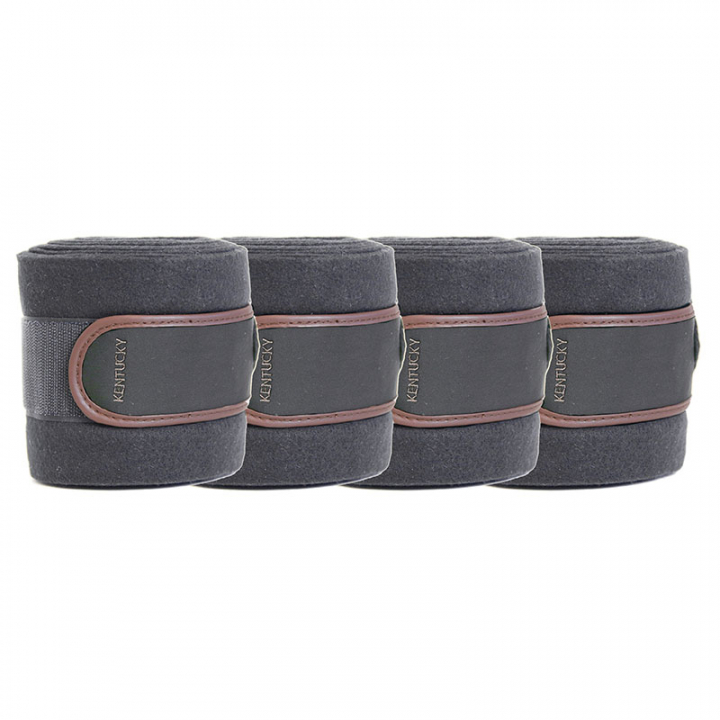 Bandages Polar Fleece 4-pack Gris dans le groupe Équipement cheval / Protections des Membres / Bandages chez Equinest (42111GREY)