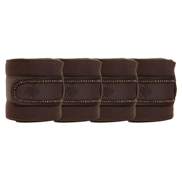 Bandages Polar Fleece Pearls Marron dans le groupe Équipement cheval / Protections des Membres / Bandages chez Equinest (42113BR)