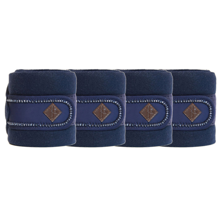 Bandages Polar Fleece Pearls Bleu Marine dans le groupe Équipement cheval / Protections des Membres / Bandages chez Equinest (42113NA)