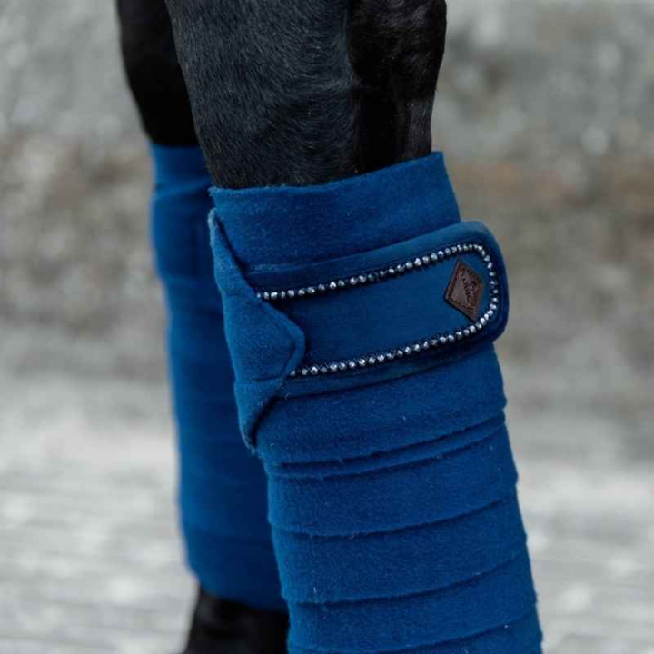 Bandages Polar Velvet Pearls Bleu Marine dans le groupe Équipement cheval / Protections des Membres / Bandages chez Equinest (42116Ma_r)