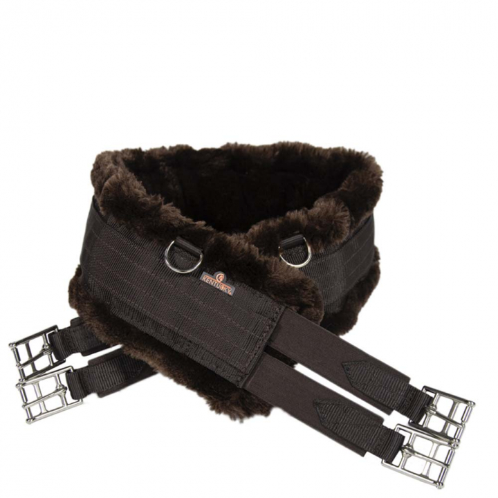 Sangle de selle Sheepskin Marron/Marron dans le groupe Équipement cheval / Sangles bavette / Sangles tout usage chez Equinest (4240155115BRBR_r)