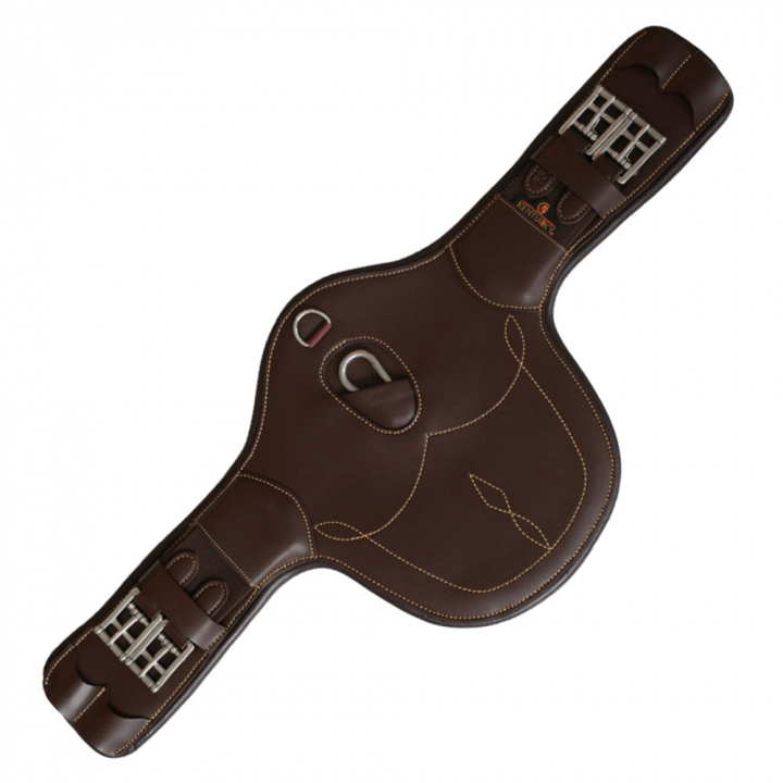 Plaque abdominale Kort Marron dans le groupe Équipement cheval / Sangles bavette / Protège-ventre & Sangles de saut d'obstacles chez Equinest (424050555BR_r)
