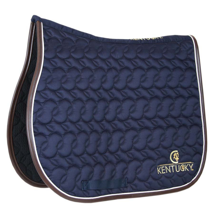 Tapis de selle Absorb Logo Marine/Blanc/Marron dans le groupe Équipement cheval / Tapis de selle / Tapis de selle mixte & Tapis de selle de saut chez Equinest (42506030205NWB_r)