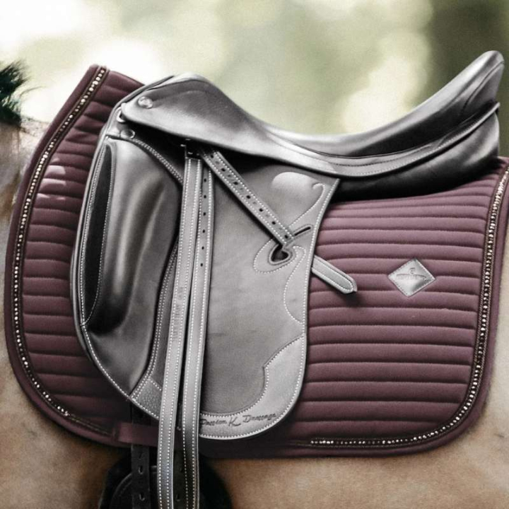 Tapis de selle dressage Pearls Marron dans le groupe Équipement cheval / Tapis de selle / Tapis de selle dressage chez Equinest (4257205DRBR_r)