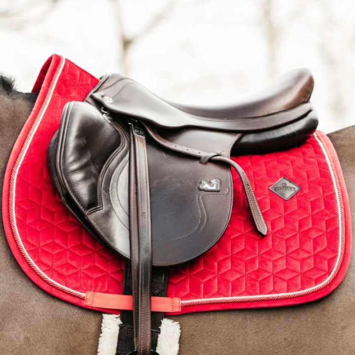 Tapis de selle mixte Velvet rouge dans le groupe Équipement cheval / Tapis de selle / Tapis de selle mixte & Tapis de selle de saut chez Equinest (4257913RE)