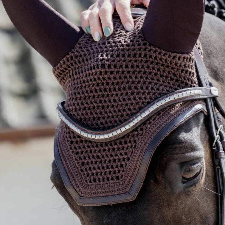 Bonnet Wellington Leather Soundless Marron dans le groupe Équipement cheval / Bonnet cheval chez Equinest (4261305FBR_r)