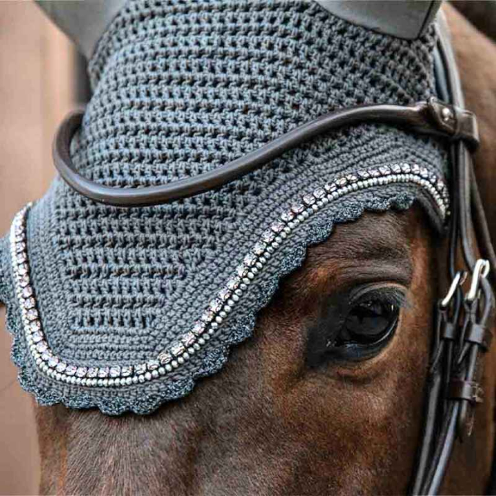Bonnet Wellington Pierre & Perle Silence Gris Foncé dans le groupe Équipement cheval / Bonnet cheval chez Equinest (4261508GR)