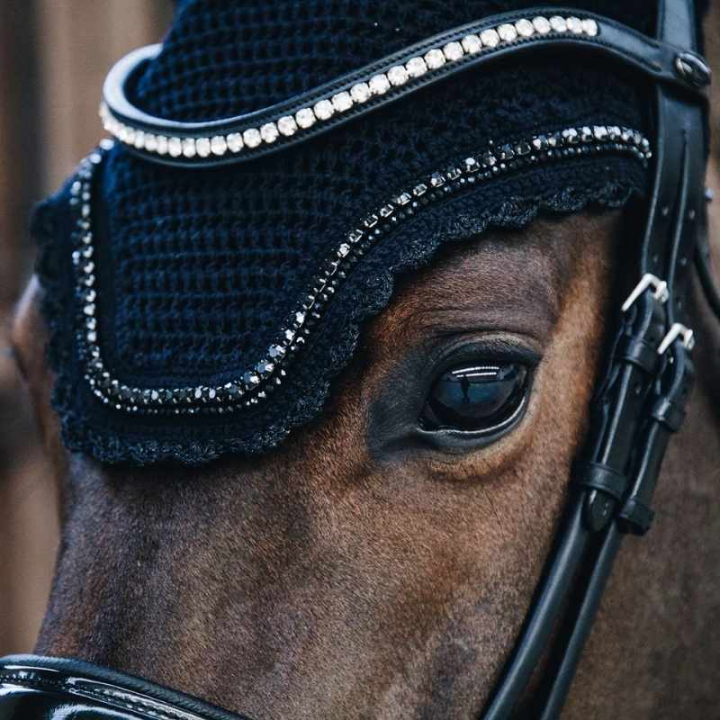 Bonnet Wellington Pierre & Perle Silence Noir dans le groupe Équipement cheval / Bonnet cheval chez Equinest (42615Sv_r)