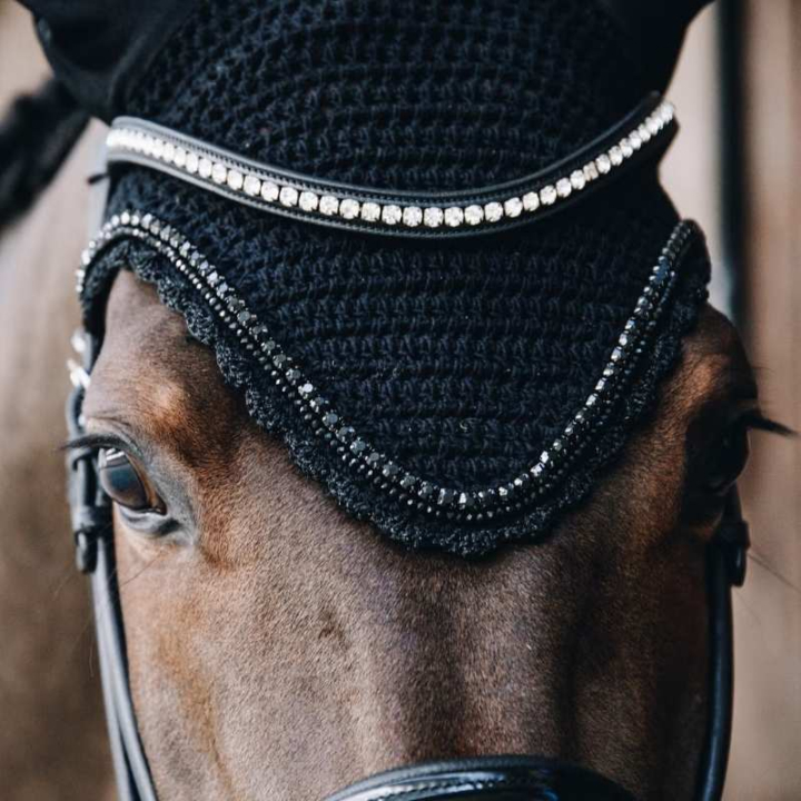 Bonnet Long Stone & Pearl Soundless Noir dans le groupe Équipement cheval / Bonnet cheval chez Equinest (4261701FBA_r)