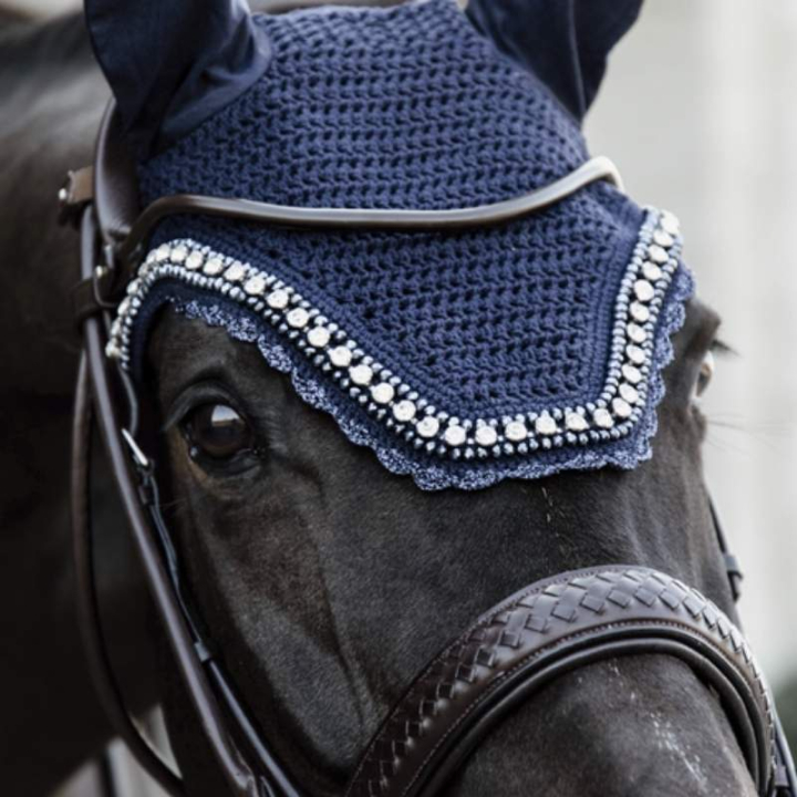 Bonnet Wellington Big Stone & Pearl Soundless Bleu Marine dans le groupe Équipement cheval / Bonnet cheval chez Equinest (4263533FDNA_r)