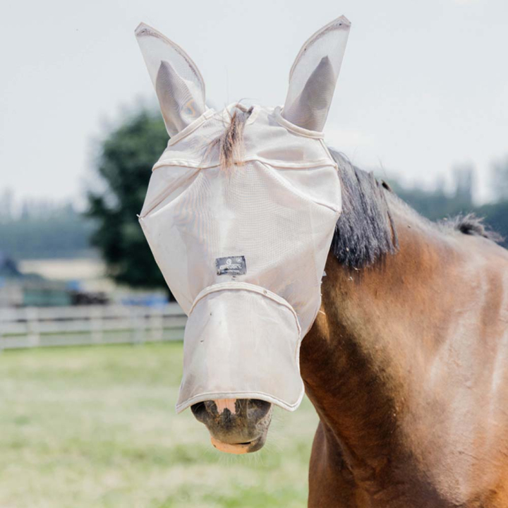 Masque Anti-Mouches Classic avec Oreilles et Nez Argenté dans le groupe Anti-mouches / Masques anti-mouches  chez Equinest (42644BE)