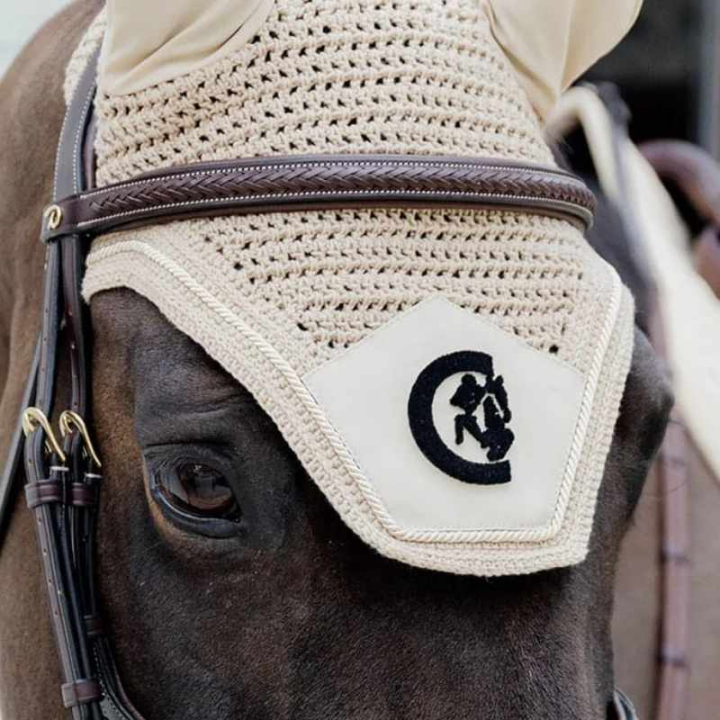 Bonnet Wellington 3D Logo Attache Silence Beige dans le groupe Équipement cheval / Bonnet cheval chez Equinest (4265801BE)
