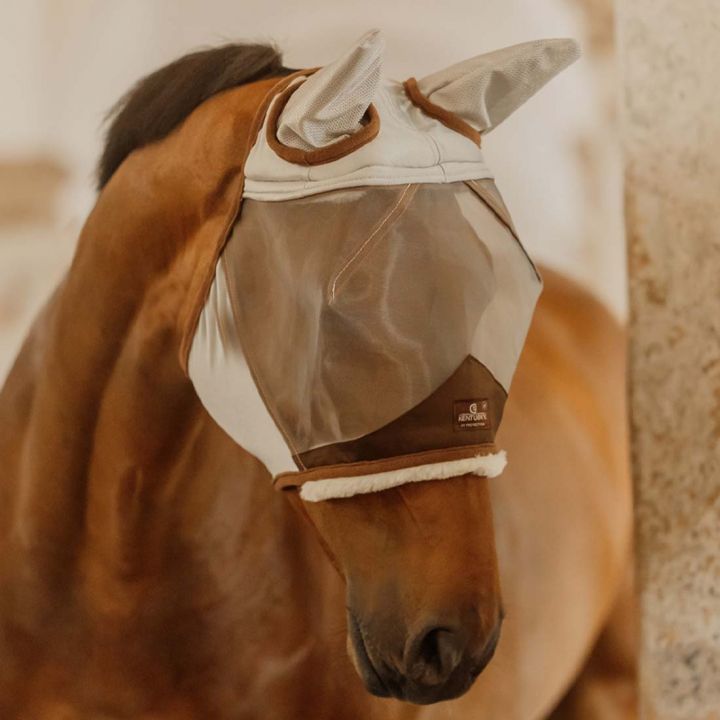 Bonnet anti-mouches avec oreilles Skin Friendly Argent dans le groupe Anti-mouches / Masques anti-mouches  chez Equinest (4266442COBSI_r)