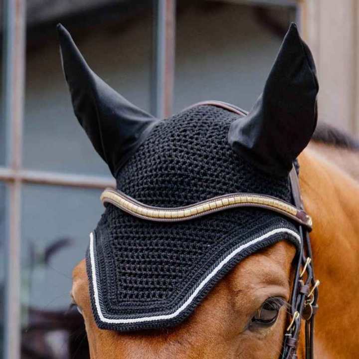 Bonnet Wellington Diamond Rope Noir dans le groupe Équipement cheval / Bonnet cheval chez Equinest (4266601FBA_r)