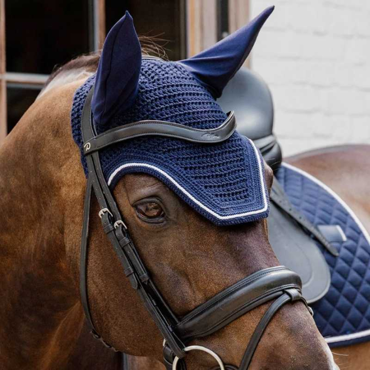 Bonnet Wellington Diamond Rope Bleu Marine dans le groupe Équipement cheval / Bonnet cheval chez Equinest (4266603FNA_r)