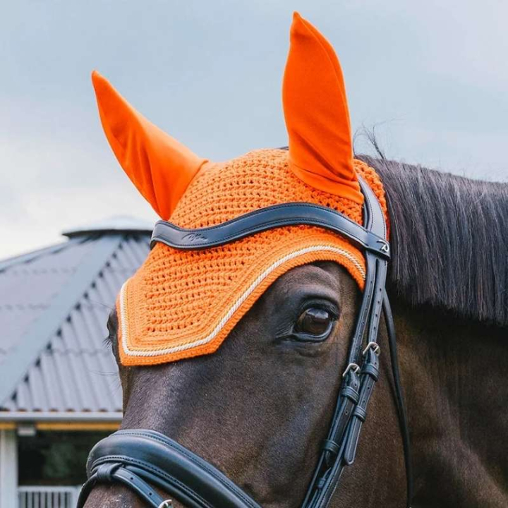Bonnet Wellington Diamond Rope Orange dans le groupe Équipement cheval / Bonnet cheval chez Equinest (4266645FOR_r)