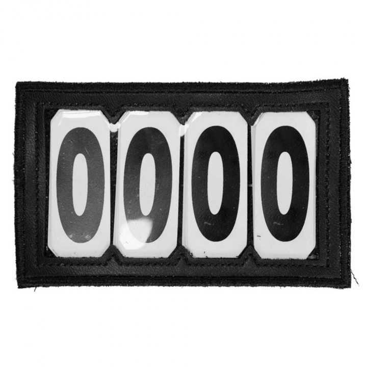 Étiquette numérotée PVC Velcro 4 Numbers Noir dans le groupe Équipement cheval / Accessoires / Numéros de départ chez Equinest (42683013BA-4)