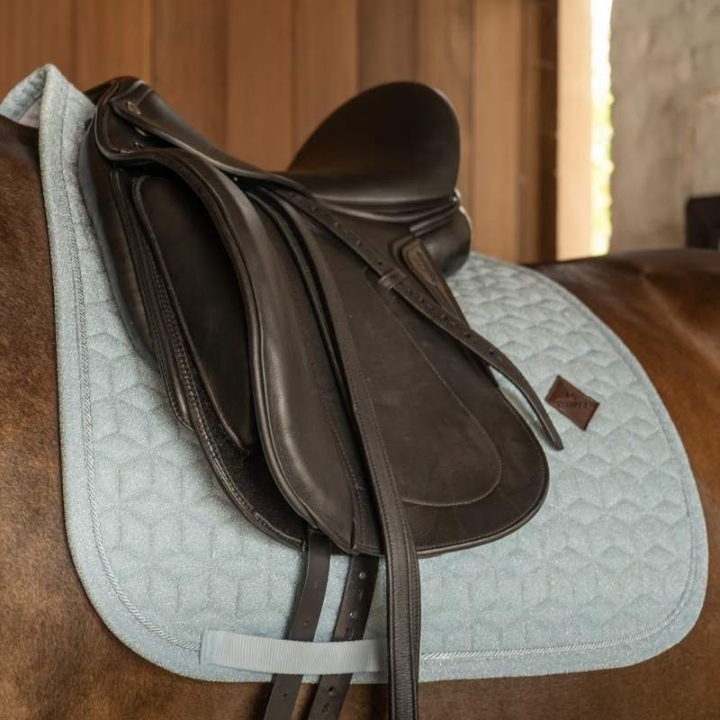 Tapis de selle dressage Full Sparkling Bleu Clair dans le groupe Équipement cheval / Tapis de selle / Tapis de selle dressage chez Equinest (4269961DRLBL_r)