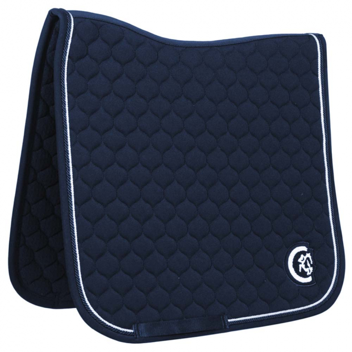 Tapis de selle dressage Onion Quilt 3D Logo Bleu Marine dans le groupe Équipement cheval / Tapis de selle / Tapis de selle dressage chez Equinest (4272803DRNA_r)
