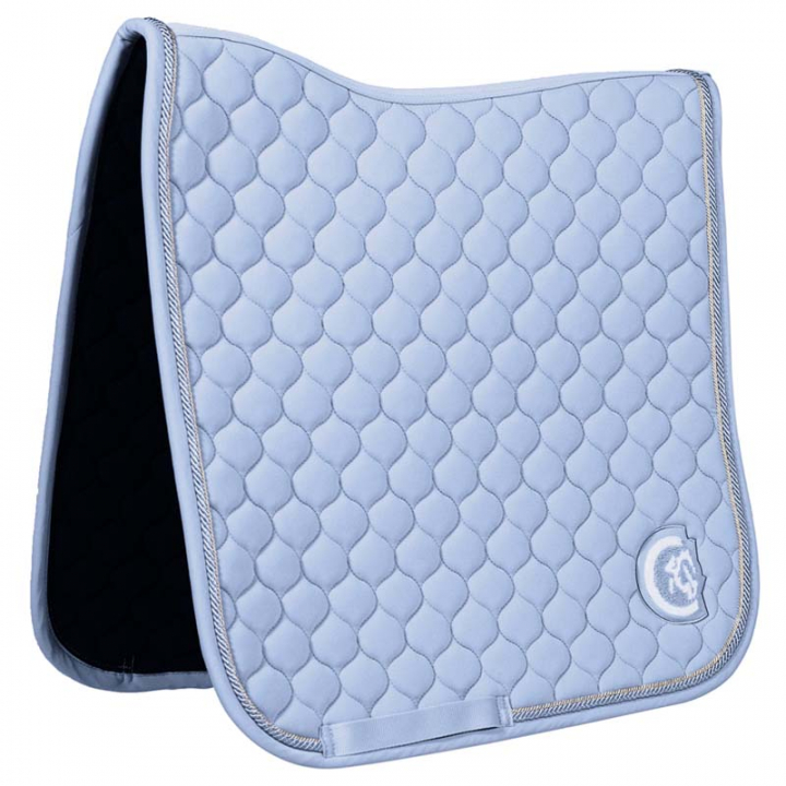 Tapis de selle dressage Onion Quilt 3D Logo Bleu Clair dans le groupe Équipement cheval / Tapis de selle / Tapis de selle dressage chez Equinest (4272861DRLBL_r)