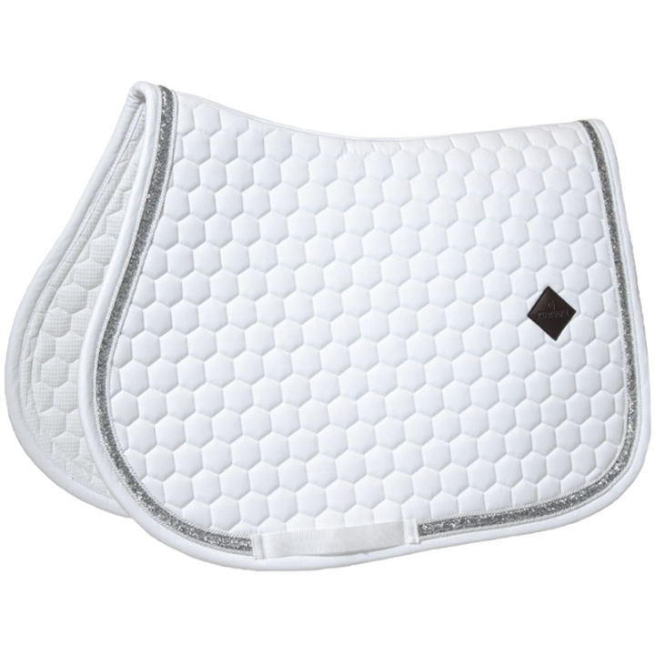 Tapis de selle Glitter Band Blanc/Argent dans le groupe Équipement cheval / Tapis de selle / Tapis de selle mixte & Tapis de selle de saut chez Equinest (427300242SJWHSI_r)