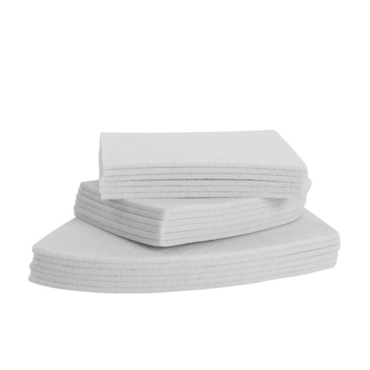 Insert en feutre Pad de correction avec bord Sheepskin Dressage Blanc dans le groupe Équipement cheval / Pads / Amortisseur cheval chez Equinest (441294WH_r)