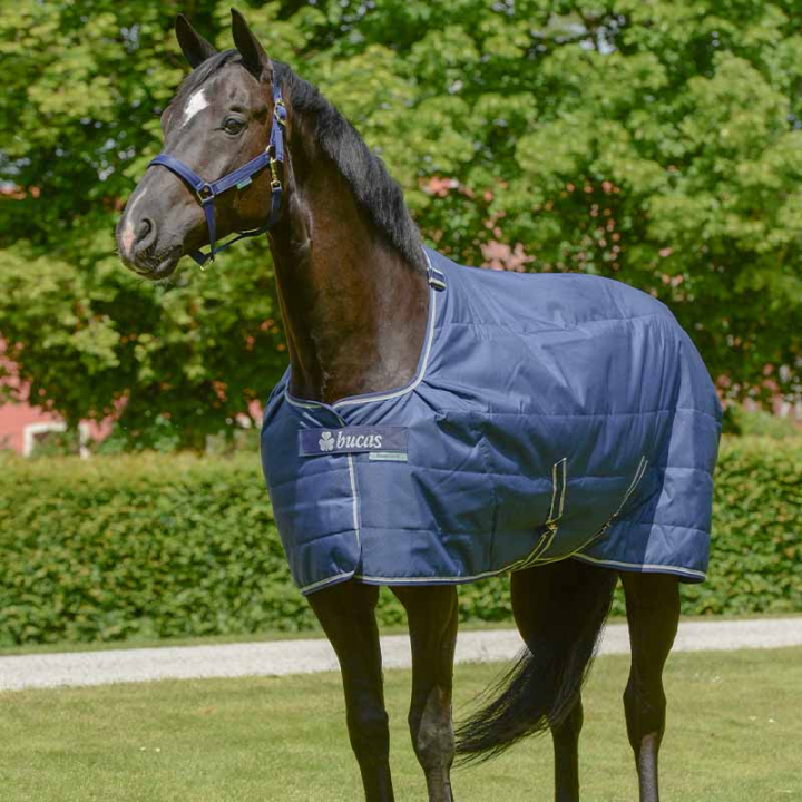 Couverture d'écurie/Couvre-reins Quilt 50g Bleu Marine dans le groupe Couvertures cheval / Couvertures d'écurie chez Equinest (45800Ma_r)