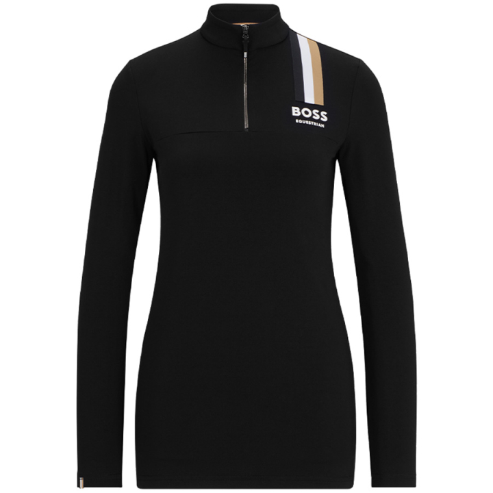 T-shirt fonctionnel Lia Signature Stripe Noir dans le groupe Vêtements d'équitation / Pulls chez Equinest (4613B1W04050BA_r)