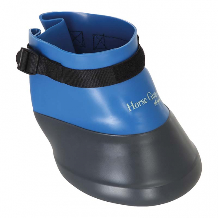 Botte de sabots en caoutchouc HG Noir/Bleu dans le groupe Équipement cheval / Protections des Membres / Cloches  chez Equinest (46300BANA)