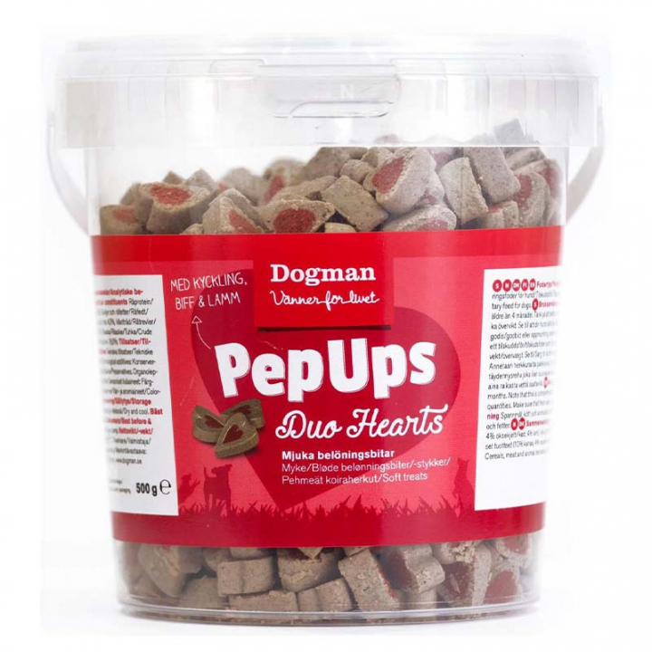 Friandises pour chien PepUps Duo Hearts dans le groupe Chien / Friandises pour chiens & Os à mâcher chez Equinest (473015)