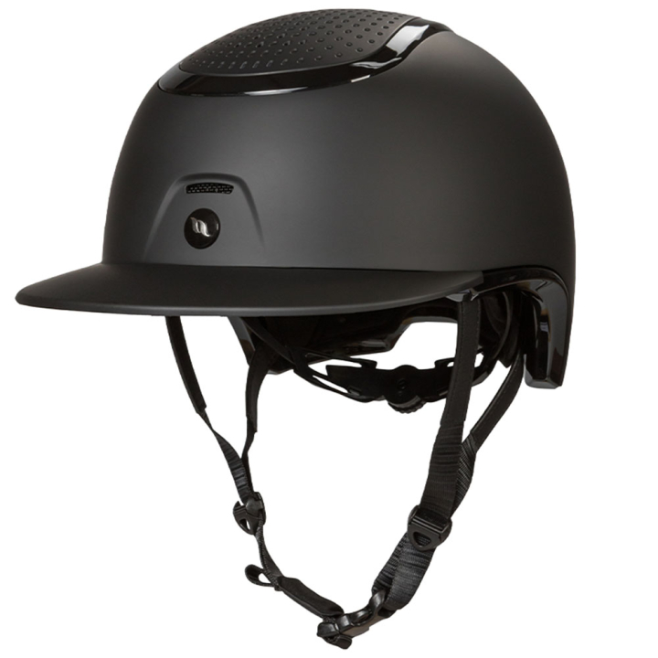 Casque d'équitation MIPS Strixx Wide Peak Matte/Glossy Noir dans le groupe Équipement d'équitation / Casque d'équitation / Casques MIPS chez Equinest (47510001BA_r)