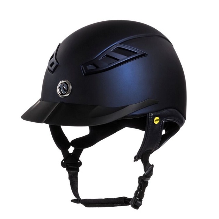 Casque d'équitation à surface lisse EQ3 Lynx Bleu Marine dans le groupe Équipement d'équitation / Casque d'équitation / Casques MIPS chez Equinest (4921_M_r)