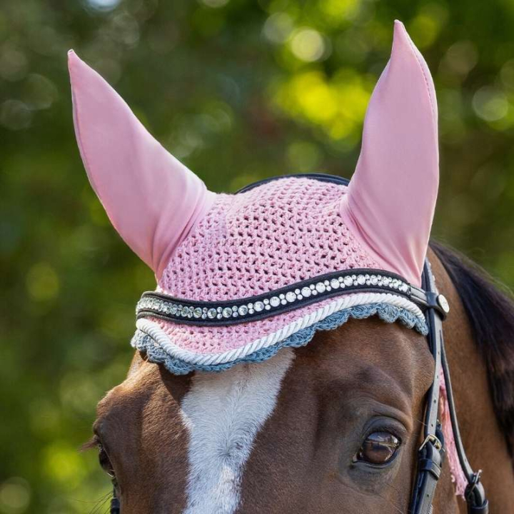 Bonnet Couleur Rose/Grise dans le groupe Équipement cheval / Bonnet cheval chez Equinest (5006PI)
