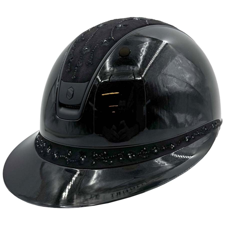 Casque d'équitation Miss Shield 2.0 Glossy Cherry Blossom Matt Trim Noir dans le groupe Équipement d'équitation / Casque d'équitation / Visière solaire chez Equinest (50348BLACKBLACBA_r)