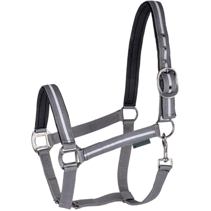 Licol Reflex Stripe Gris dans le groupe Équipement d'équitation / Réflecteurs chez Equinest (5048110PGR_r)