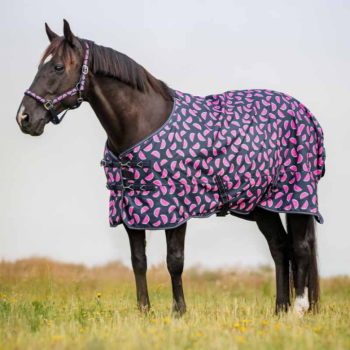 Couverture extérieure Watermelon HG 0g Bleu Marine dans le groupe Couvertures cheval / Couvertures d'extérieur / Couvertures imperméables cheval chez Equinest (506480514NA_r)