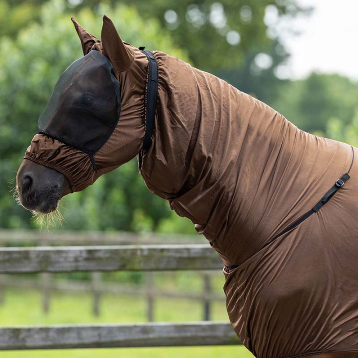 Capuche d'eczéma UV-Resistant Marron dans le groupe Anti-mouches / Masques anti-mouches  chez Equinest (5111BRXSBR_r)
